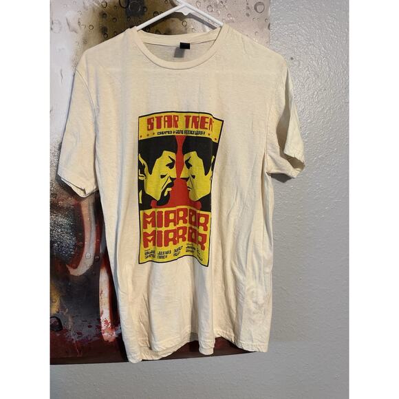 Star Trek Mirror Mirror T-Shirt Mens L Good and Evil Spock Lootcrate Exclusive - Picture 1 of 2